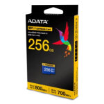 Adata msd express switch 2 256gb pcie u3 c10 v30 rw:800mbs / 700mbs