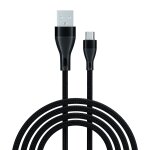 Adc - 001 3a usb  micro usb tissage rapide cble de donnes de chargement rapide, longueur: 1m (noir) ...