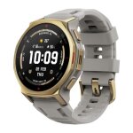 Amazfit t - rex 3 pro nfc, 44mm with silicone strap, arctic gold eu w2548gl2n