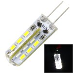 Ampoule de ma�s de ma�s de g4 2w 120lm, 24 led smd 3014, lumi�re blanche, dc 12v