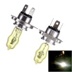 Ampoules h4 xenon jaune pur, 12v 100 / 90w