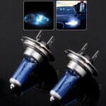 Ampoule halogène, ampoule de phare de voiture super blanche, 12 v / 55 w, 6000 k 1700 lm (paire) Ampoule halogène, ampoule de phare de voiture super blanche, 12 v / 55 w, 6000 k 1700 lm (paire)