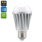 Ampoule led 7w e27 rgbw bluetooth - 550 lumens / application pour ios + android / led epistar / angle ...