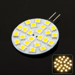 Ampoule marine blanche chaude de cabinet g4 de voiture, 18 led 5050 smd, cc 12v
