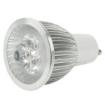 Ampoule de projecteur de gu10 3w led, 3 led, luminosit rglable, lumire blanche, ca 220v