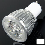 Ampoule de projecteur de gu10 5w led, 5 led, luminosit rglable, blanc blanc, ca 220v