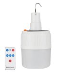 Ampoule solaire led rechargeable, lampe � �conomie d'�nergie �tanche pour �tal de march� nocturne, mod�le: ...