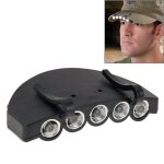 Ampoule torche headlamp head light, 5 led white light, pour la p�che en plein air camping chasse (noir) ...