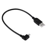 Angle de 90 degrs gauche mini usb vers usb donnes / cble de chargement, longueur: 28cm