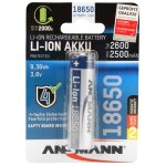 Ansmann li - ion 18650 2600mah 3, 6v batterie 9, 36wh 1307 - 0000