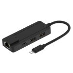Anten 75002 8pin to rj45 hub adaptateur usb 2. 0 (noir)