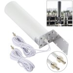 Antenne cylindrique externe 4g lte wifi 12dbi omni avec crc9 m�le (blanc)