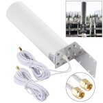 Antenne cylindrique externe 4g lte wifi 12dbi omni avec sma m�le (blanc)