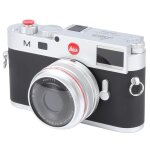 Appareil photo factice leica m11 non fonctionnel, accessoire de studio photo (argent)