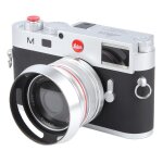 Appareil photo factice leica m11 non fonctionnel, accessoire de studio photo (argent)