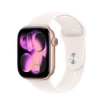 Apple watch series 11 (2025) gps 46mm rose gold alu case, light blush sport band m / l eu mev74
