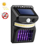 Applique murale solaire e - smarter w792 led avec fonction de contr�le des moustiques � lumi�re violette, ...