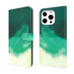Aquarelle motif horizontal flip cuir housse avec support et portefeuille et portefeuille pour iphone ...