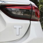 Autocollant autocollant autocollant 3d anglais de lettre t d emblème d insigne de véhicule de voiture, ... Autocollant autocollant autocollant 3d anglais de lettre t d emblème d insigne de véhicule de voiture, ...