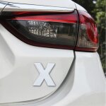 Autocollant autocollant autocollant 3d de la lettre x anglais embl�me de v�hicule de voiture, taille: ...
