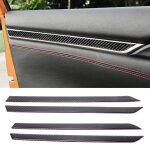 Autocollant d�coratif diy en fibre de carbone 3d pour garnitures de portes int�rieures pour honda civic ...