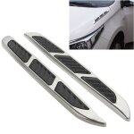 Autocollant de pare - vent d aération de flux d air de capot de 2 pcs pour la décoration de voiture, ... Autocollant de pare - vent d aération de flux d air de capot de 2 pcs pour la décoration de voiture, ...