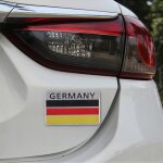 Autocollant de voiture en m�tal de style drapeau allemagne