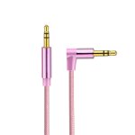 Av01 câble audio coudé mâle à mâle de 3, 5 mm, longueur: 1, 5 m (or rose) Av01 câble audio coudé mâle à mâle de 3, 5 mm, longueur: 1, 5 m (or rose)