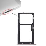 Bac carte sim + bac carte sim / carte micro sd pour huawei g8 (argent)