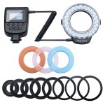 Bague de macro macro hd - 130 lumière de flash avec 8 tailles différentes bague d'adaptateur (40. 5 / ... Bague de macro macro hd - 130 lumière de flash avec 8 tailles différentes bague d'adaptateur (40. 5 / ...