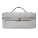 Baona bn - ds006 pour dyson airwrap sac de rangement multifonctionnel en cuir pu (gris)