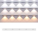 Barre lumineuse à capteur de mouvement led intelligente ultra - mince, longueur : 80 cm (argenté) Barre lumineuse à capteur de mouvement led intelligente ultra - mince, longueur : 80 cm (argenté)