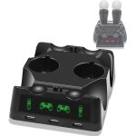 Base de charge multifonctionnelle de chargeur de manette de jeu iplay pour ps4 vr / ps vr / ps move