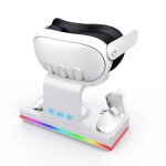 Base de chargement pour casque meta quest 3, avec lumires blouissantes, support de chargement  poigne ...