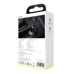 Baseus car charger digital display dual usb 4. 8a 24w silver (ccbx - 0s)