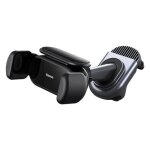Baseus car mount t - space solar electric phone holder (5. 4 to 6. 7 inch) black (c40351300111 - 00)