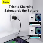 Baseus travel charger super si 1c quick charger pd 30w eu black (ccsup - j01)