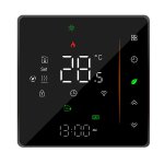 Bht - 006gbllw 95 - 240v ac 16a thermostat de chauffage  domicile smart pour la bote de l'ue, contrle ...
