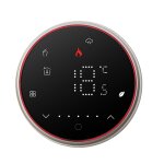 Bht - 6001gcl 95 - 240v ac 5a thermostat rond intelligent chaudire chauffage led thermostat sans wifi ...