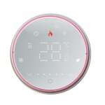 Bht - 6001gclw 95 - 240v ac 5a thermostat rond intelligent chaudi�re chauffage thermostat led avec wifi ...
