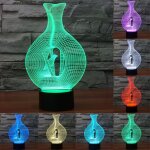 Bird in the cage style 7 décoloration de couleur lampe stéréo visuelle créative commutateur tactile 3d ... Bird in the cage style 7 décoloration de couleur lampe stéréo visuelle créative commutateur tactile 3d ...