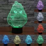 Blanc gourde style 7 couleur décoloration creative visual stéréo lampe 3d tactile commutateur led lumière ... Blanc gourde style 7 couleur décoloration creative visual stéréo lampe 3d tactile commutateur led lumière ...