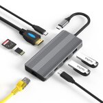 Blueendless 8k / 30hz type - c à gigabit ethernet usb3. 1 station d'accueil (8 en 1) Blueendless 8k / 30hz type - c à gigabit ethernet usb3. 1 station d'accueil (8 en 1)