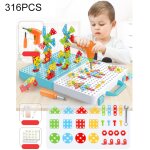 Bote  outils d'assemblage manuelle de jouet de perceuse lectrique de serrage pour enfants, style: ...