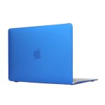 Bo�tier de protection en plastique dur transparent translucide givr� pour macbook 12 pouces (bleu fonc�) ...