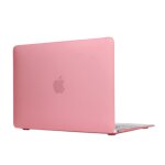 Bo�tier de protection en plastique dur transparent translucide givr� pour macbook 12 pouces (rose)