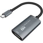 Boîte de capture audio vidéo z29a hdmi femelle vers usb - c / type - c mâle (gris) Boîte de capture audio vidéo z29a hdmi femelle vers usb - c / type - c mâle (gris)