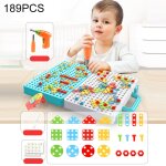 Bote  outils d'assemblage manuelle de jouet de perceuse lectrique de serrage de vis pour enfants, ...