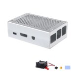 Bo�te de refroidissement de grille en alliage d'aluminium pour la framboise pi 3 mod�le b pi 2 / b + ...