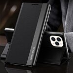 Bo�tier en cuir horizontal horizontal ultra - mince ultra - mince lat�rale avec support pour iphone 13 ...